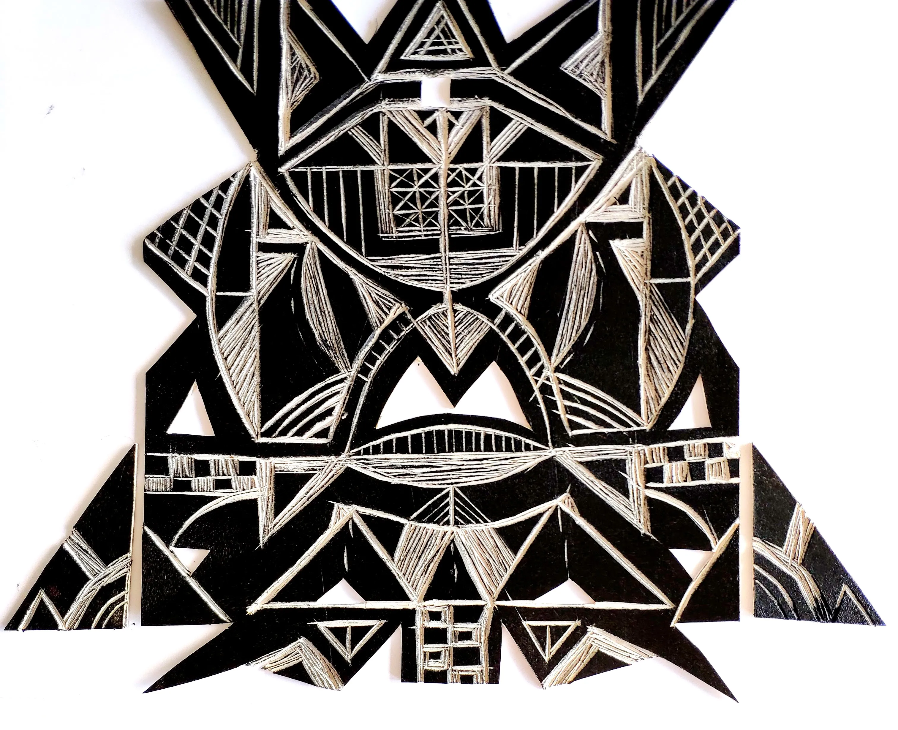 Image of Visible/invisible by Dzvinka Zagayska, a Printed Graphics, based in Lviv / Green Sofa
