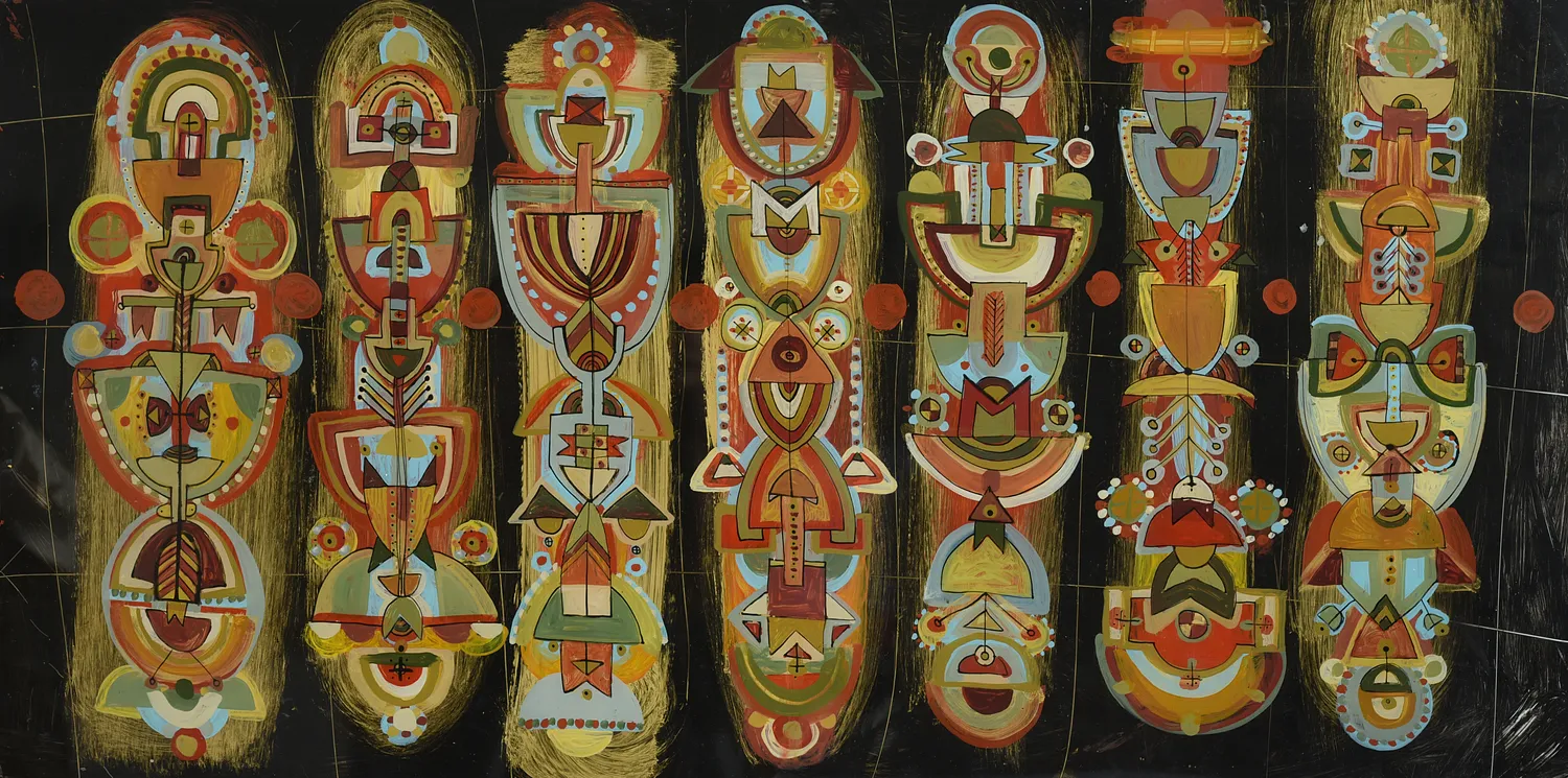 Cover image of CYCLIC by Dzvinka Zagayska, a Painting on glass / oil, based in Lviv